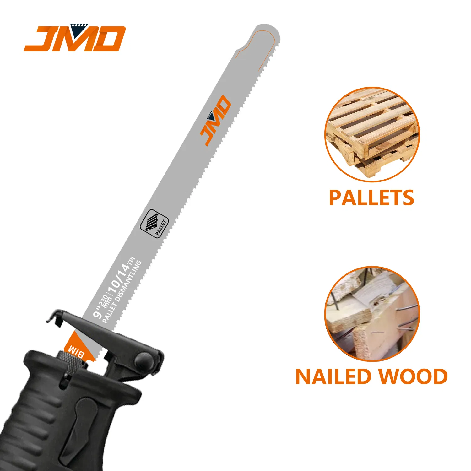 China Factory 9 Inch 230mm Bim Reciprocating Saw Blades for Pallet Dismantling