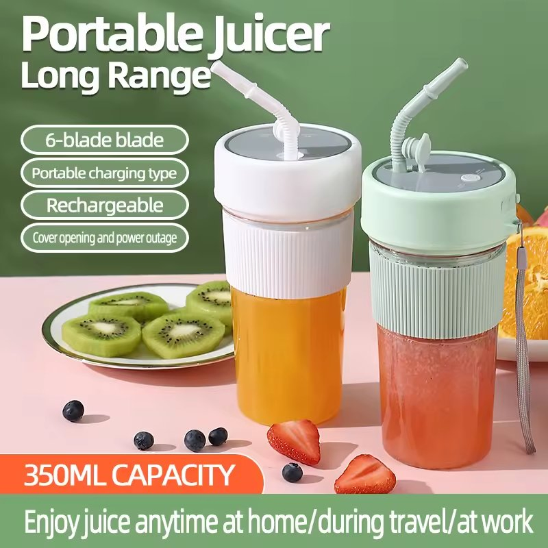 Trendy Mini Portable High Speed Fruit Vegetable Juicer Stainless Steel Blades Citrus Juicer Extractor USB Fruit Blender