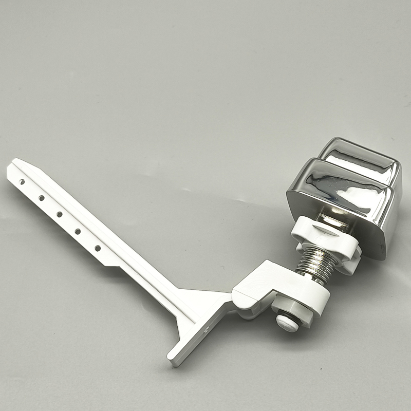 Bathroom Fittings Toilet Repair Part Square Chrome ABS Plastic Toilet Handle Lever