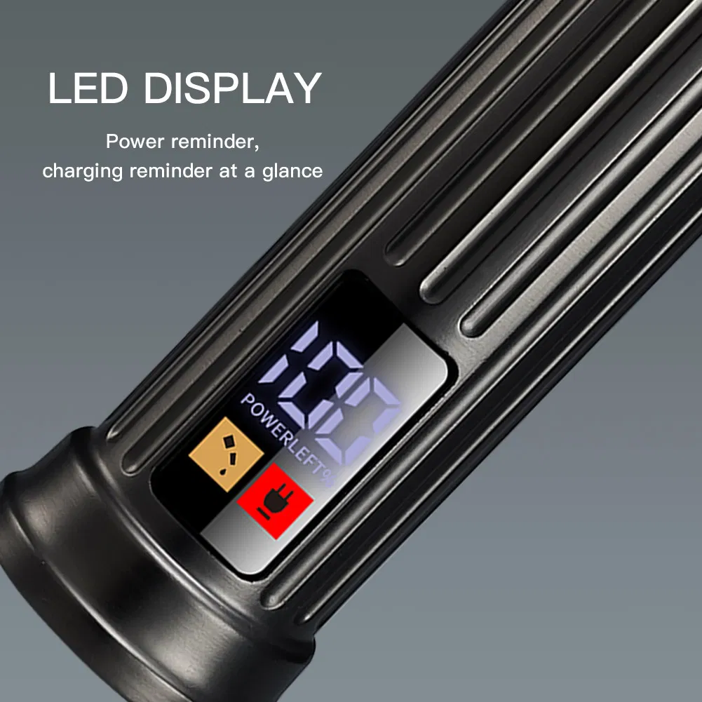 Professional Waterproof Black LED Professional Oil Head Trimmer USB Rechargeable Hair Clippers