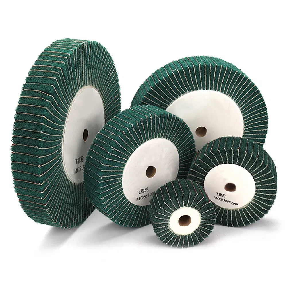 Scouring Pad Nylon Fiber Wheel Polishing Wheels for Stainless Steel Aluminum