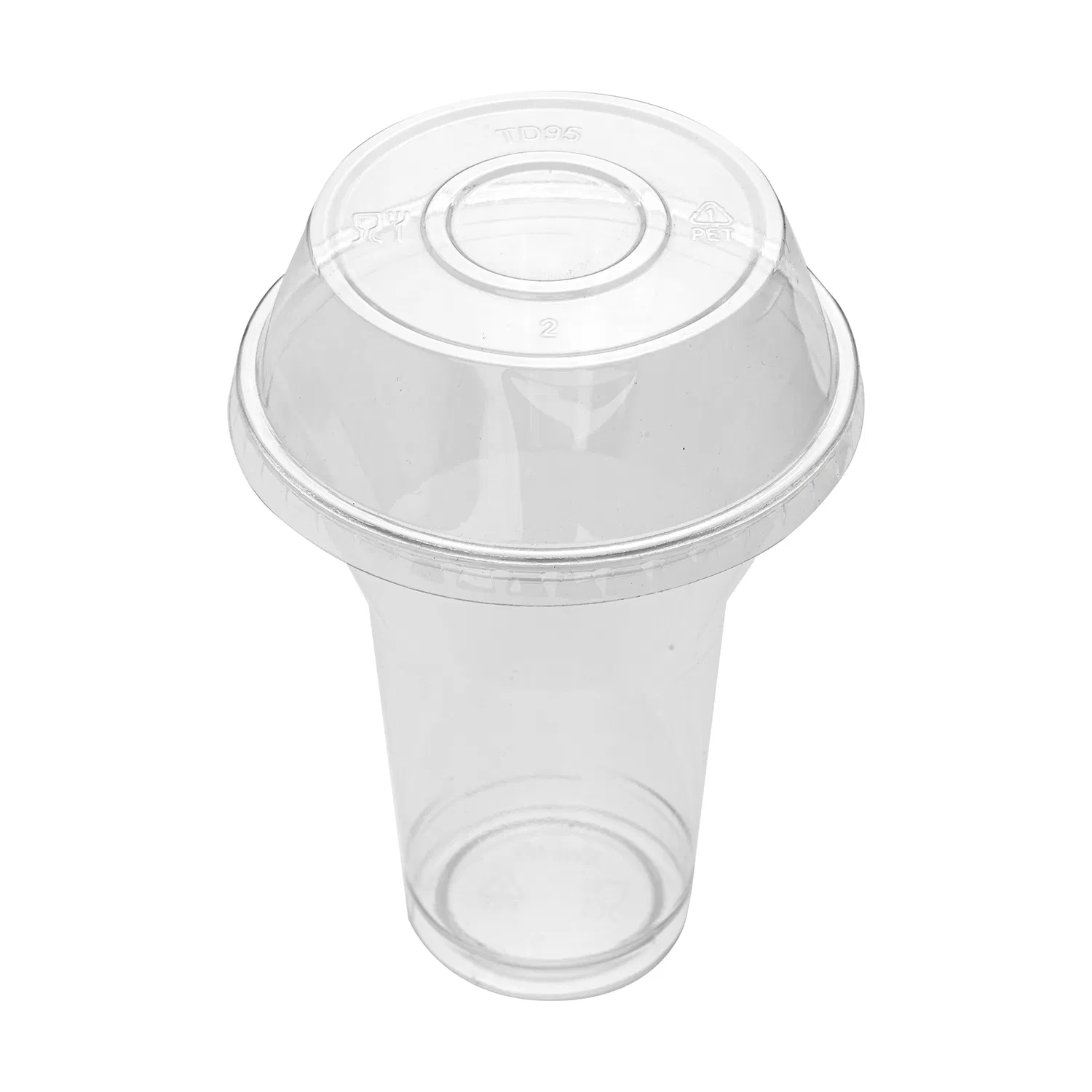 Одноразовые стаканы для мороженого PET с крышкой