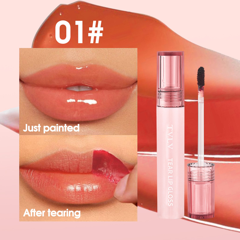 Waterproof Moisturizing Lip Color - Long-Lasting No-Spill Glaze