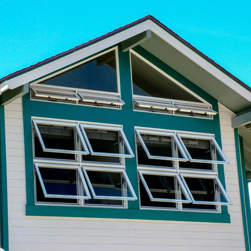 Thermal Break Awning Vertical Top Hung Casement Windows House Windows and Doors