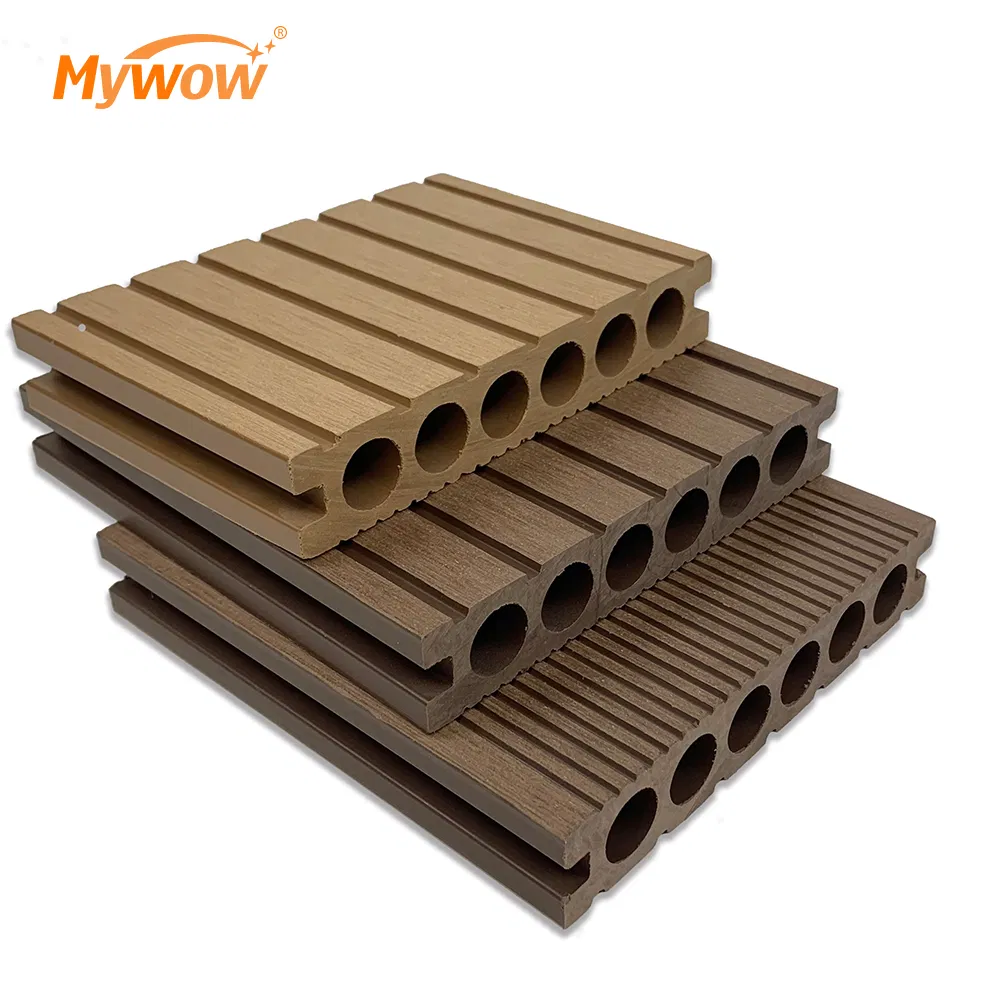 Mywow 140X25 Double Side Square Hole Anti-Slip PE Outdoor Decking for Garden