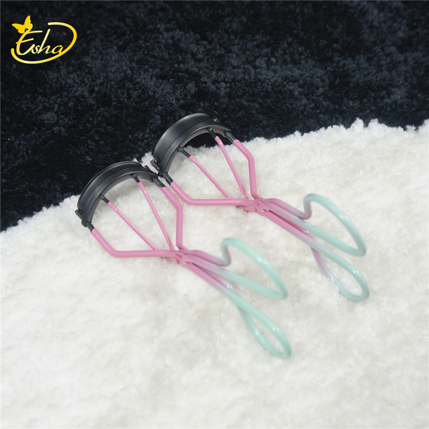 Beauty Makeup Cosmetic Tool Fashion Gradient Colorful Handle False Eye Lashes Curling Clip Eyelashes Curler
