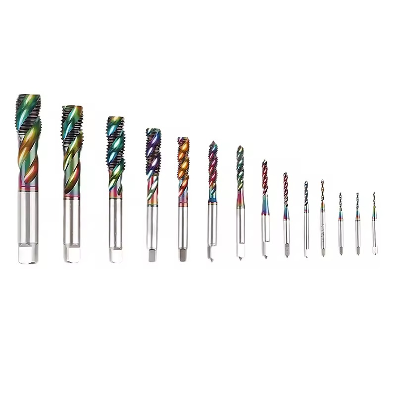 Спиральный метчик для алюминия, 2 зуба, кобальтовый с покрытием