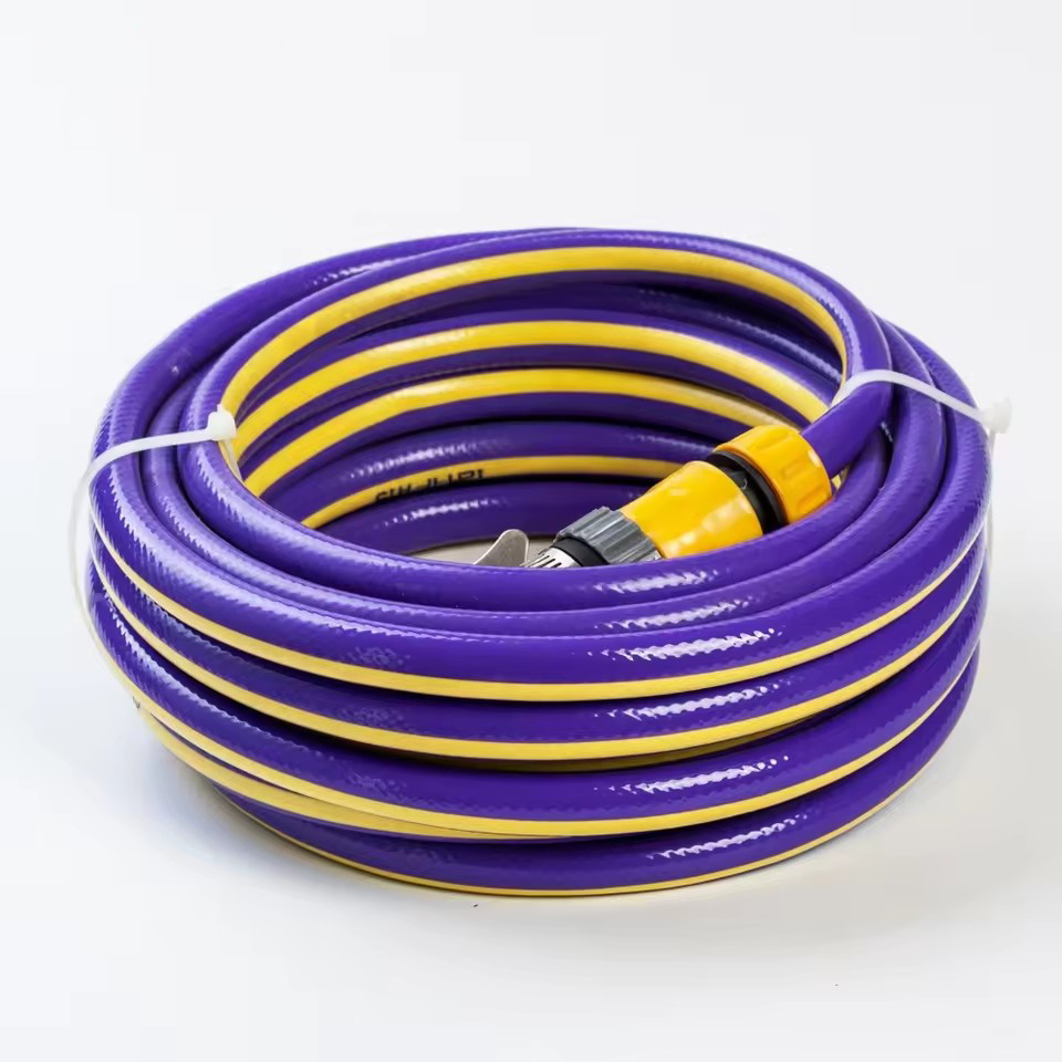 China Factory 50m 3/4'' 4 Layers PVC Garden Flexible Water Hose Durable PVC Hose for Home Garden