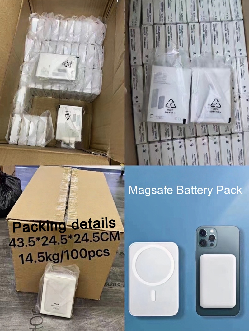 Original Quality OEM Packing Portable Magnetic Power Bank Magsafe Battery for iPhone