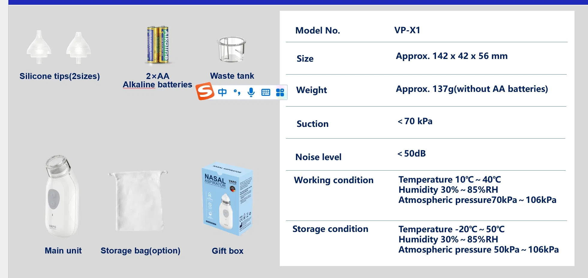 Baby Healthcare Household Electronic Nose Cleaner Silicone Nasal Aspirator