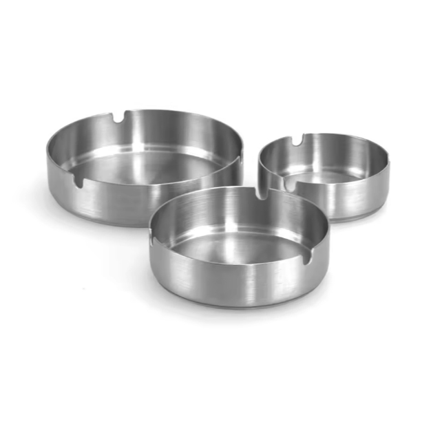Stainless Steel Ashtray Cigar Pocket Ashtray for Outdoor Home Office Restaurant