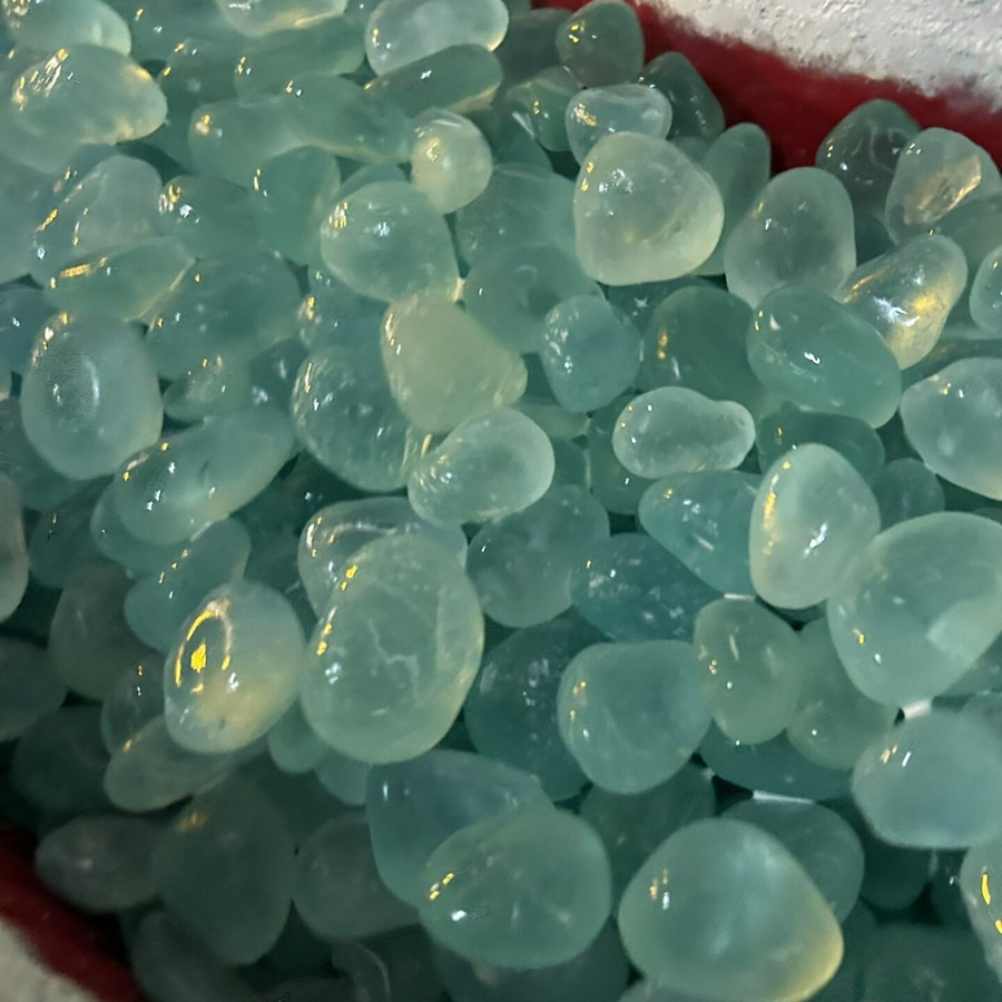 Crushed Slag Glass Rocks for Fire Pit & Garden Decorative Slag Glass Stones