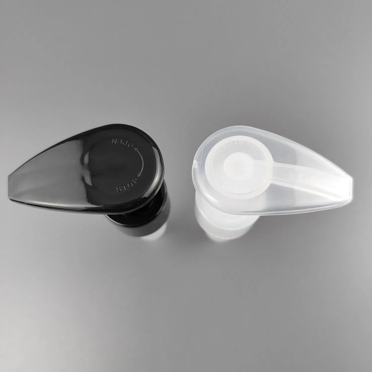 New Design All Plastic Transparent Left Right Lotion Pump for Shampoo