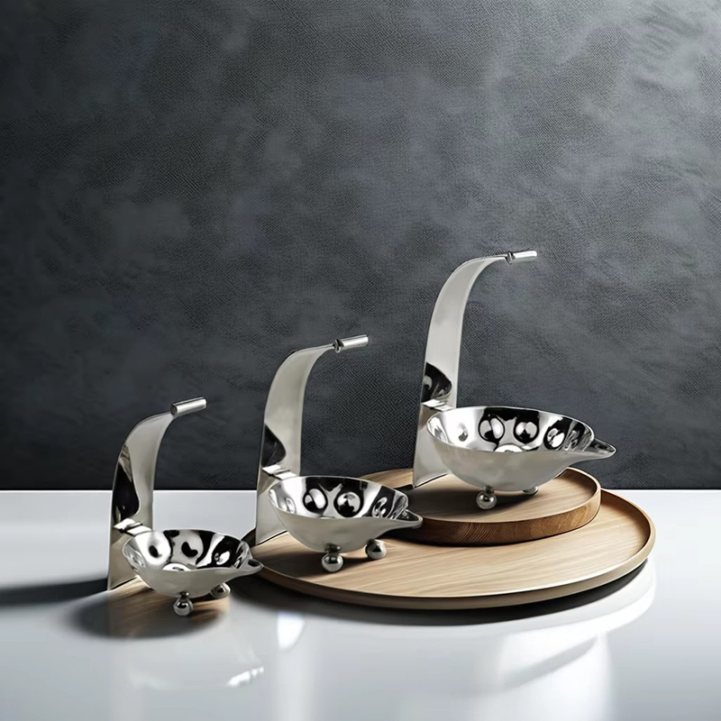 Stainless Steel Hammer Point Juice Cup KTV Buffet Salad Snack Bowl Restaurant Seasoning Cold Meal Plate