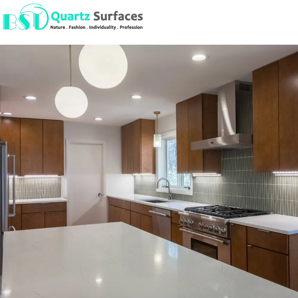 20mm Thick Fabricated White Quartz Vanity Tops