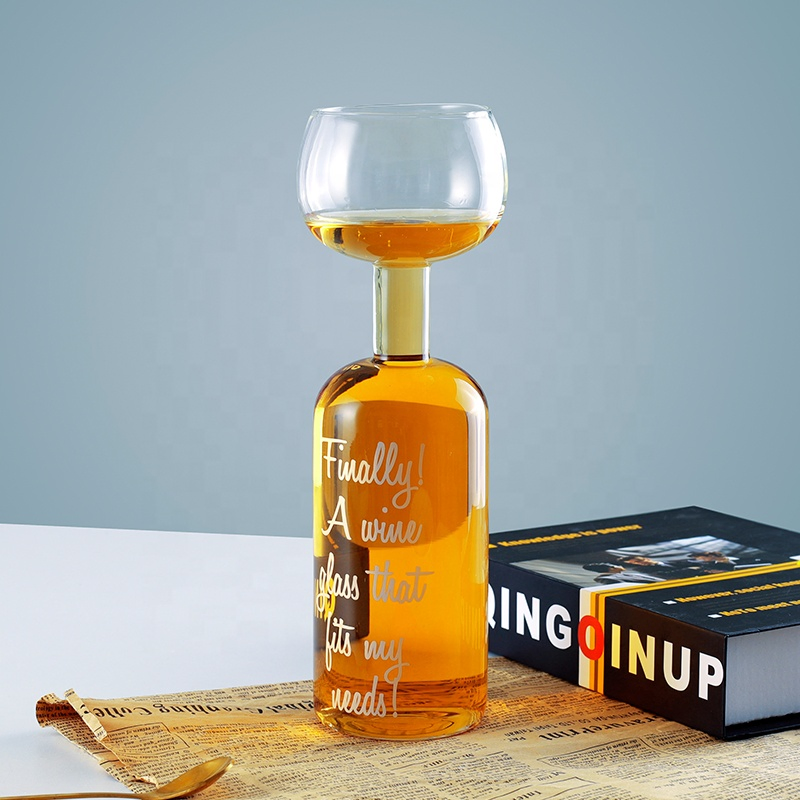 Custom Logo Big Mouth 750ml Drinking Wine Glasses Decanter