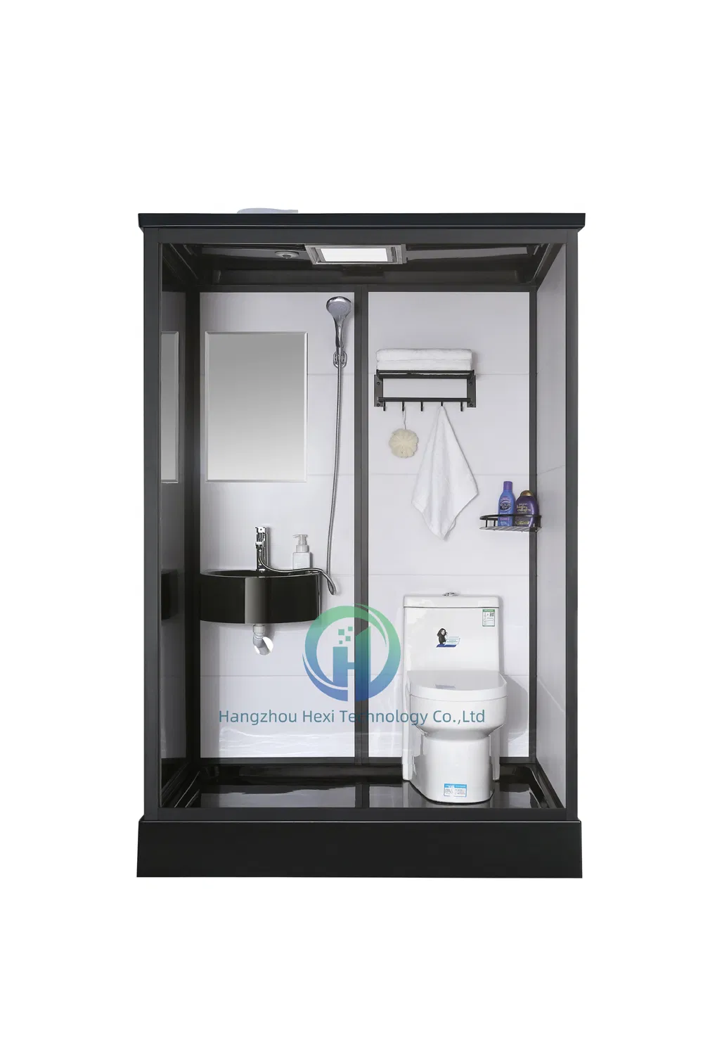 All in One Bathroom Concealed Integrated Capsule Prefab Toilet Shower Room
