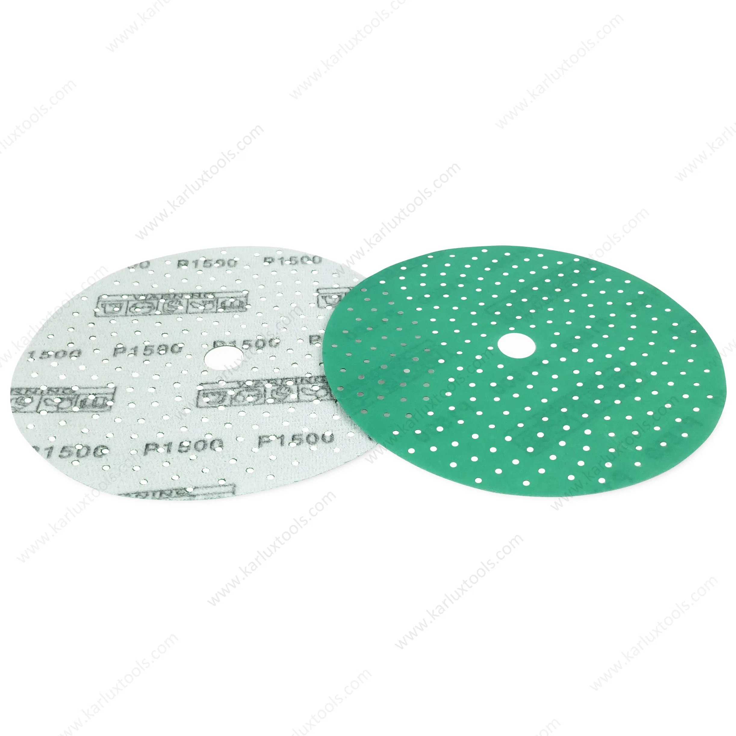 6inch 150mm Green Multihole Sanding Paper Grit 40-3000 Sandpaper Disc for Vacuum Sander
