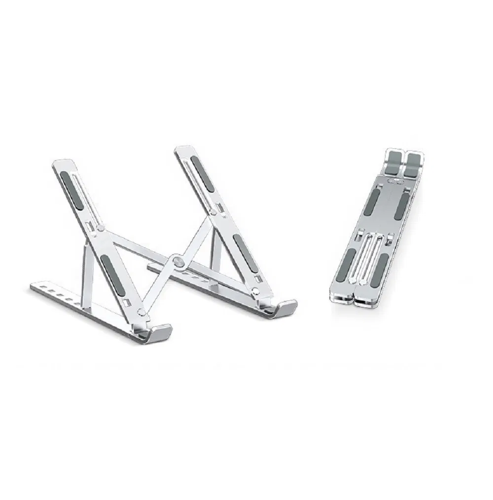 Adjustable Laptop Stand, Ventilated Portable Ergonomic Notebook Riser for Desk, Multi-Angle Adjustable Portable Anti-Slip Mount Wbb18181