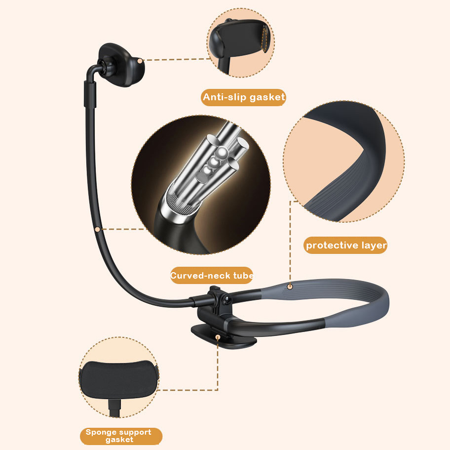 OEM Custom Mobile Stand Phone Holder Flexible Lazy Hanging Neck Phone Holder Stand Mount Necklace Support Bracket