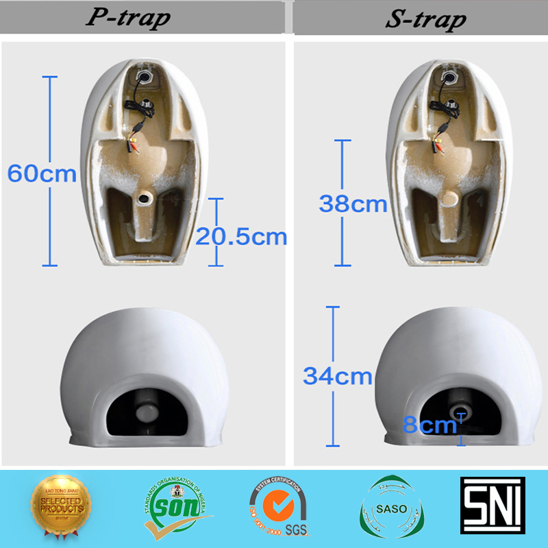 High Quality and Durable Sanitary Ware Ceramic Sensor Urinal (Bc-8010)