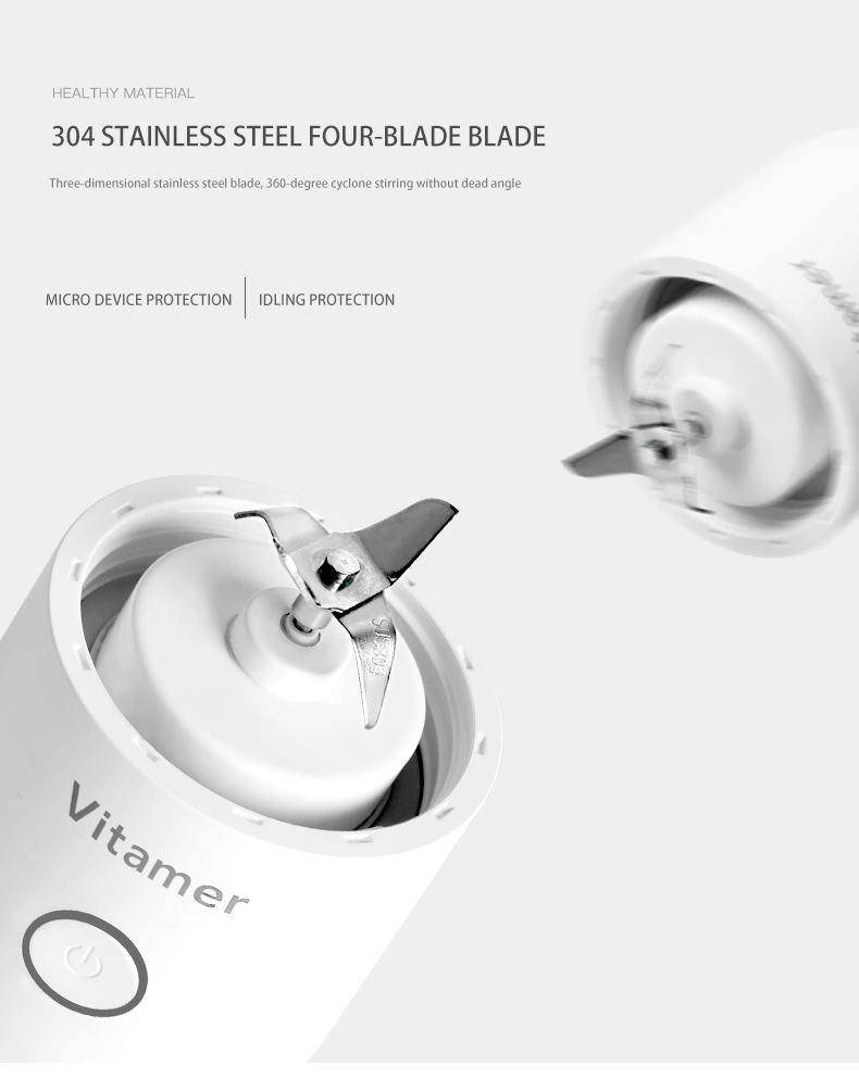 Vitamer Juice Extractor Smoothie Blender Food Grade Portable Mini Juicer Electric Mixer Fruit Juices Blenders