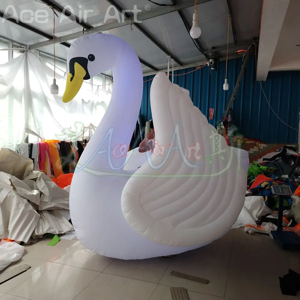 Popular Walking Inflatable Swan Costume for Parade Performance