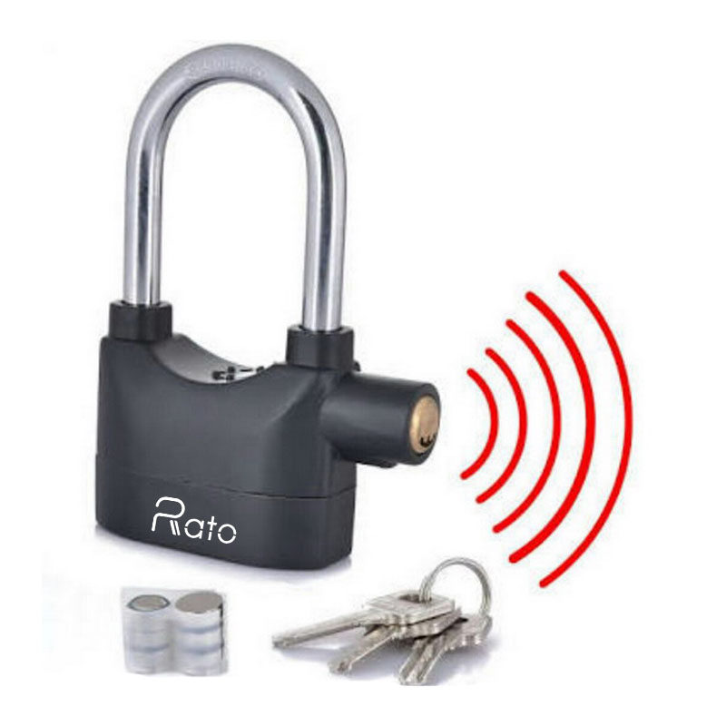 Bike Motor Warehouse 110 Dba Motorcyle Long Shackle Siren Alarm Padlock