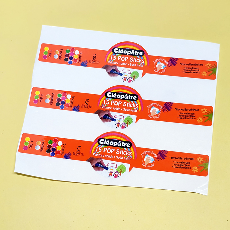 Customized Printing Irregular Shape Stationery Label Sticker with Glossy Lamination