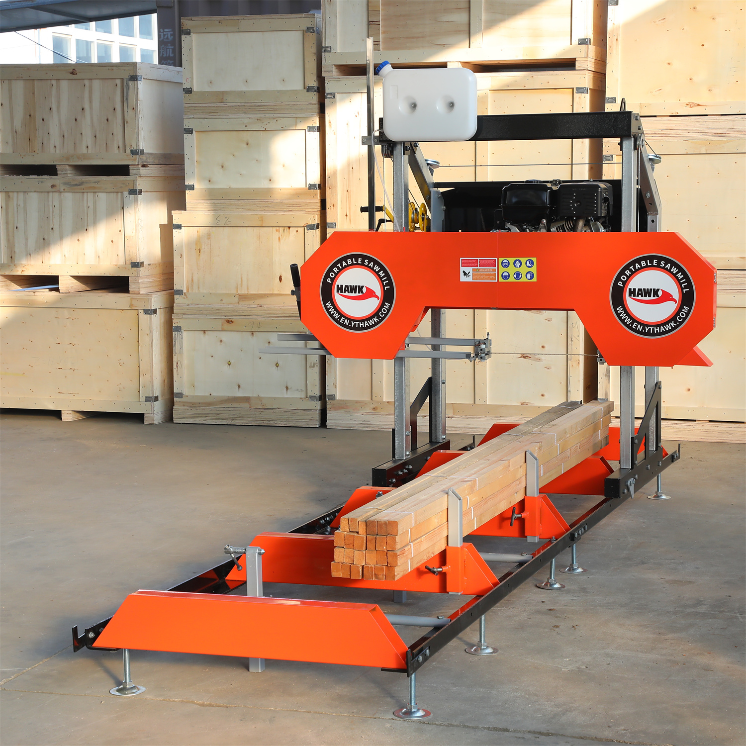 Пилорама бензиновая горизонтальная