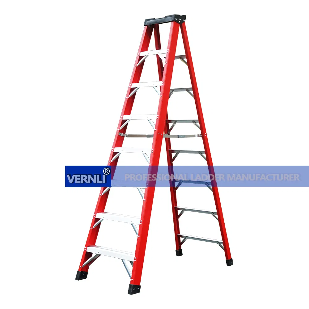 Top Quality Step Components Single-Sided Safety Fiberglass Ladder