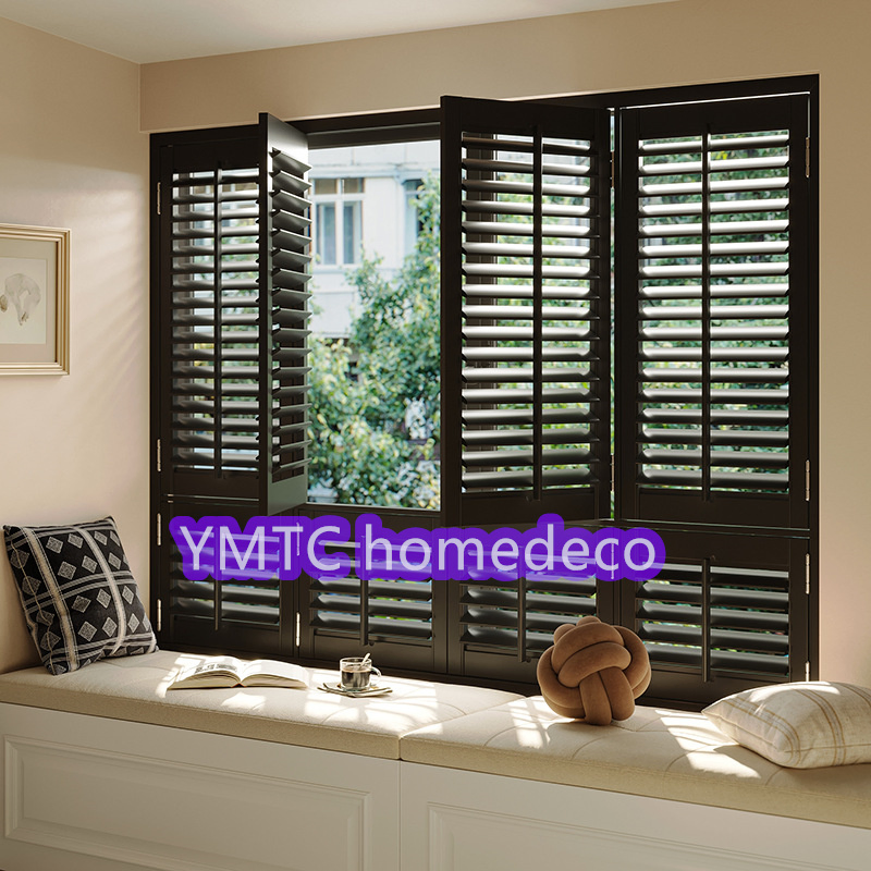 Custom Made by Pass PVC Window Shutter Plantation Shutters Interior and Wooden Plantation Shutter Direct From China