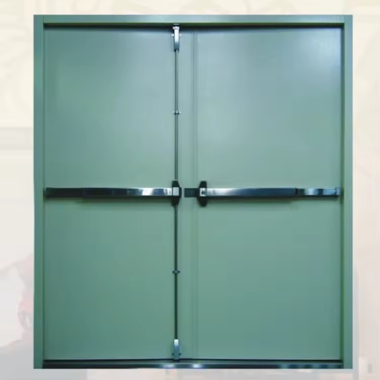 Commercial 1 Hour Fire-Rated Steel Door Heavy Duty Contemporary Design Outdoor Applications Fire-Rated Features