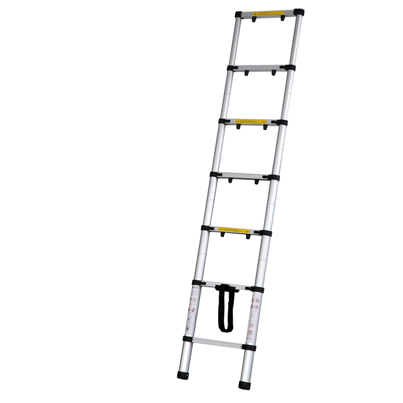 En131 Approved Retractable 2m Aluminium Telescopic Ladder