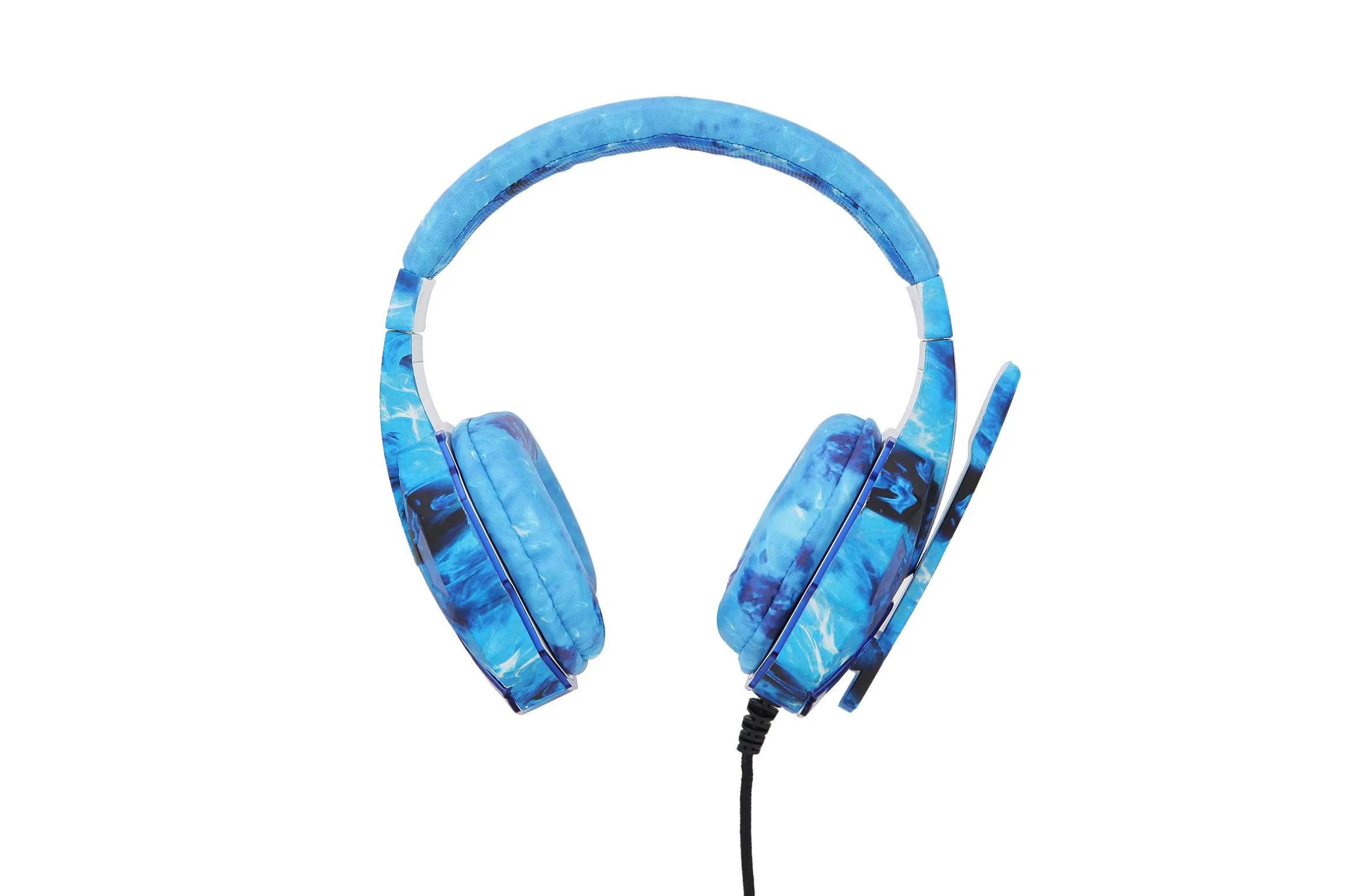 Lightweight Illuminated Computer Noise Reduction Cool Design Wholesale Stereo Wired for PC PS45 with Mic Camouflage Gaming Wire