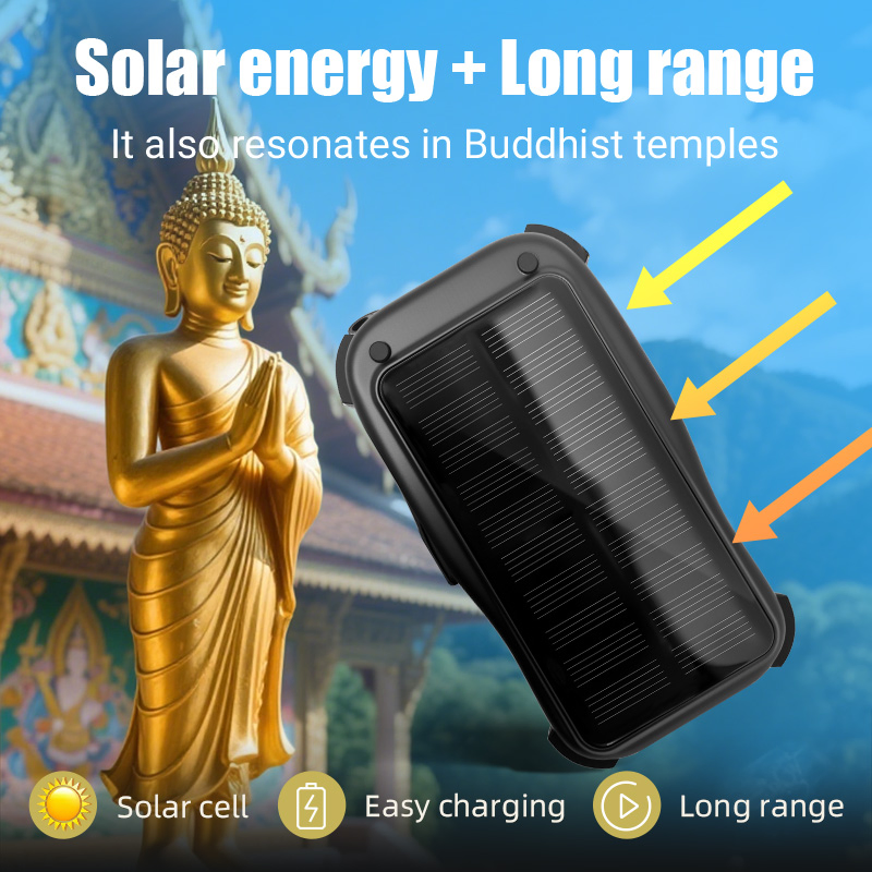 Solar MP3 Music Buddha Sound Machine Pocket Buddhist Chants Player