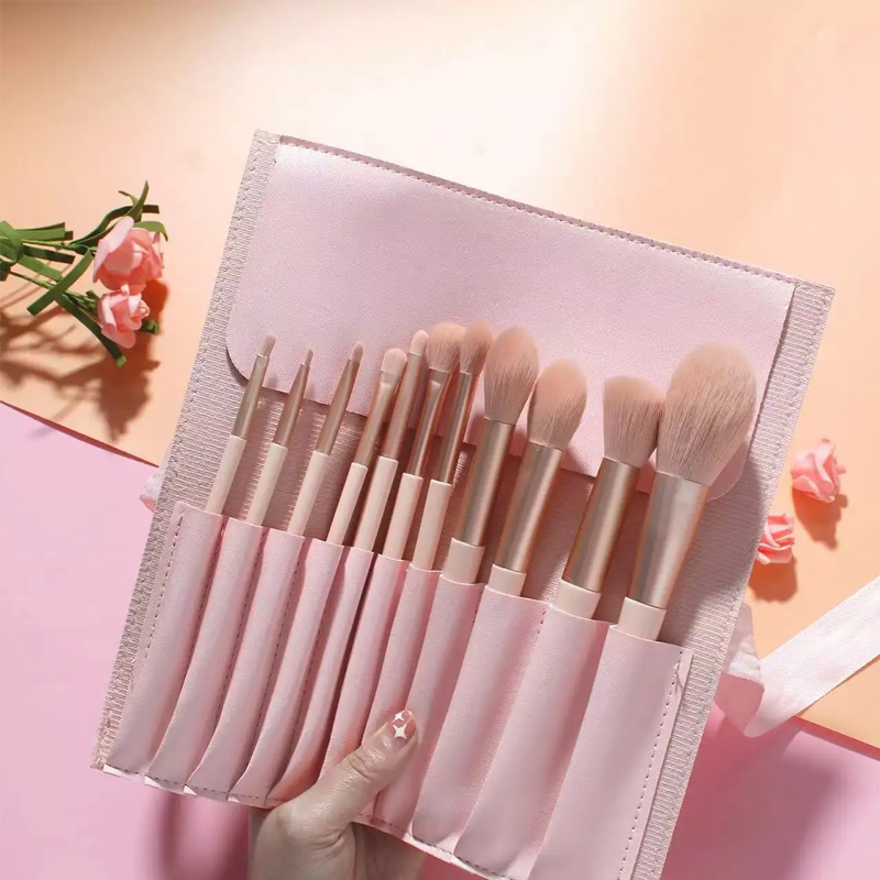 New 11 Makeup Brush Set Complete Makeup Tools Powder Brush Blush Nose Shadow Brush Beauty Gift Tools