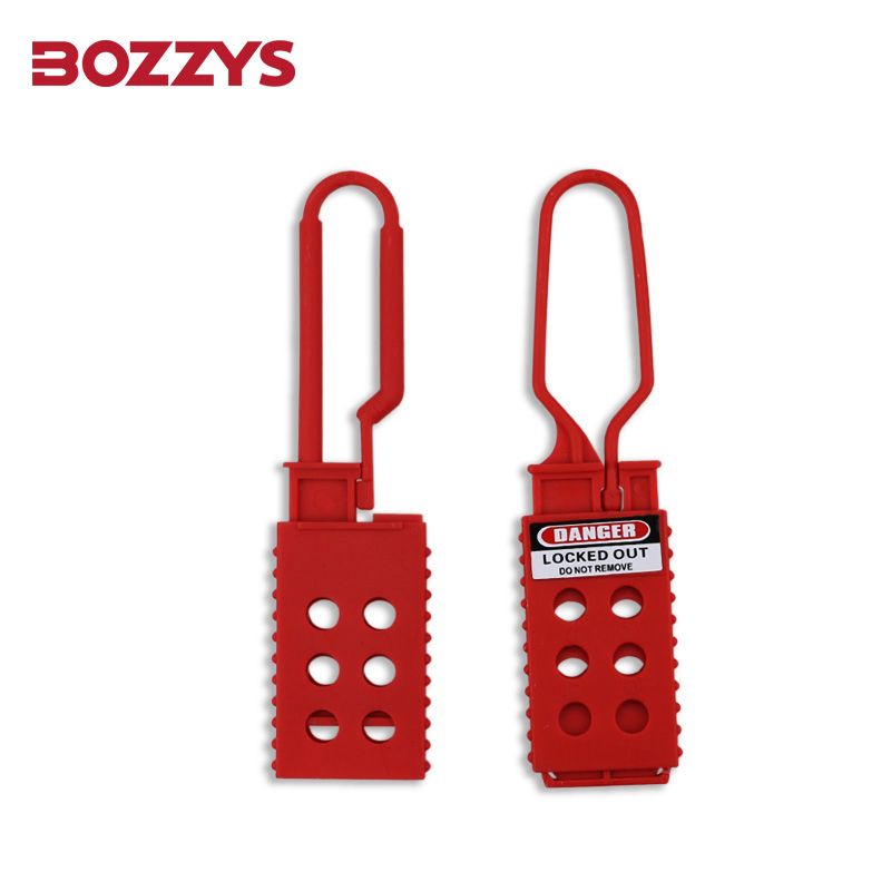 43X173mm Red Insulated 6 Holes Nylon Lockout Hasp to Secure a Single Lockout Device