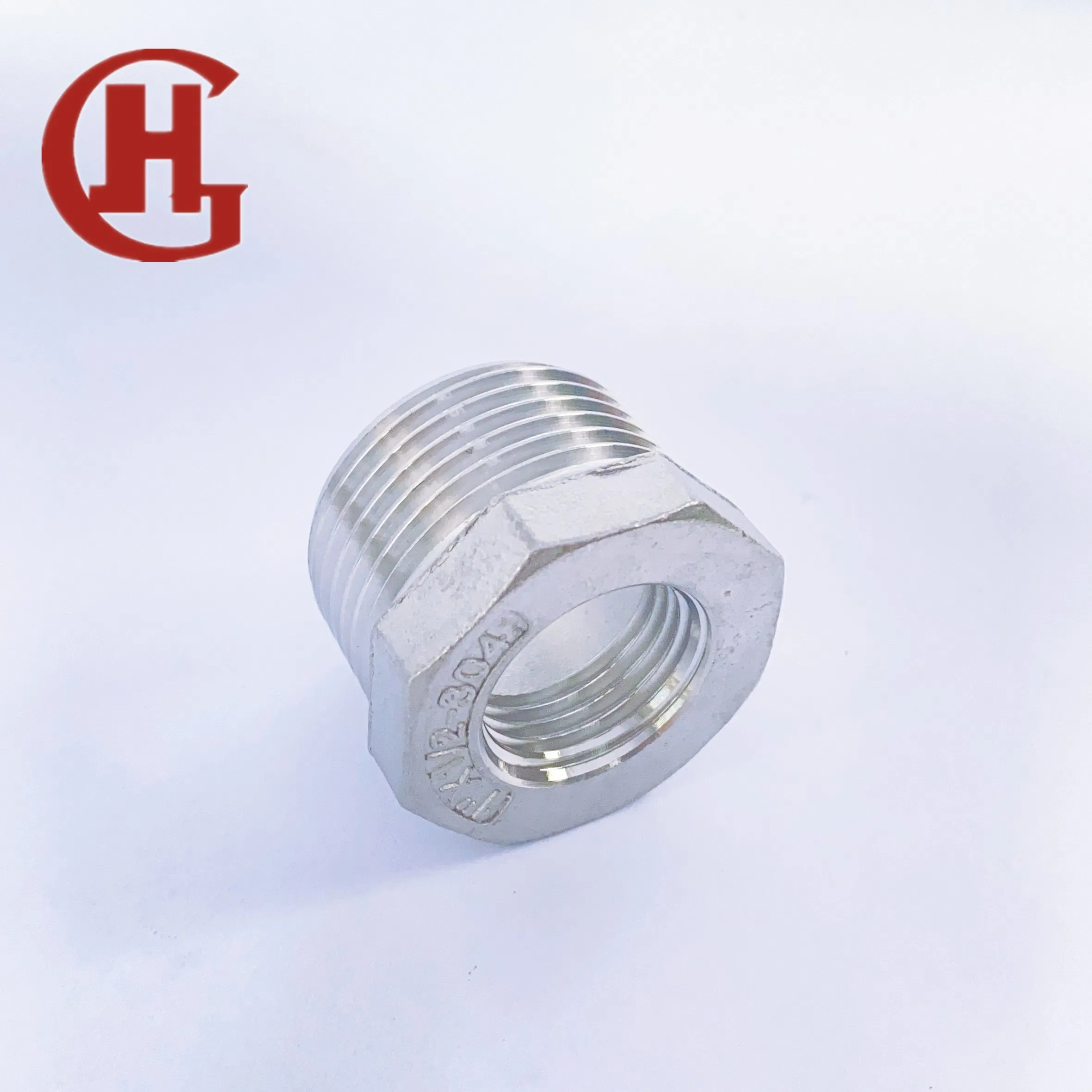 304 Stainless Steel Pipe Fiiting Hexagon Bushing Threaded Pipe Fitting