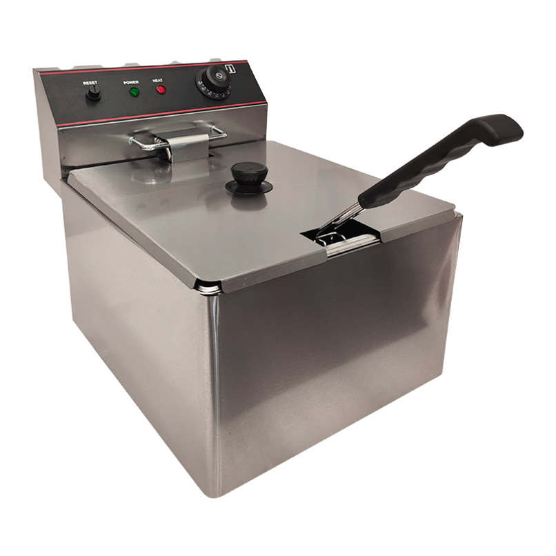 High Performance Electric Fryer 35kw Heating Power Commercial Use Single Cylinder Deep Fryer