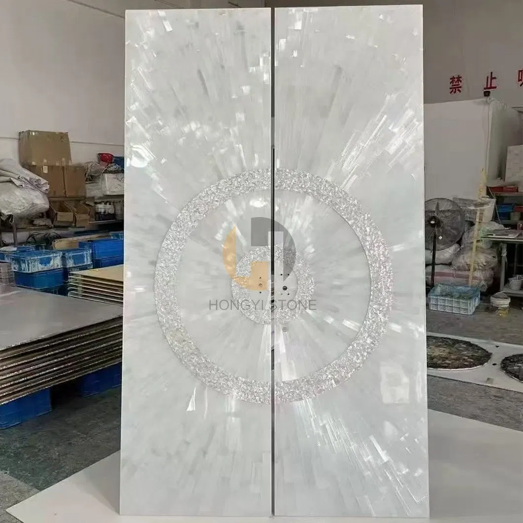Wholesale Price Natural Selenite Slab for Door/Decorative Wall Panles/Floor