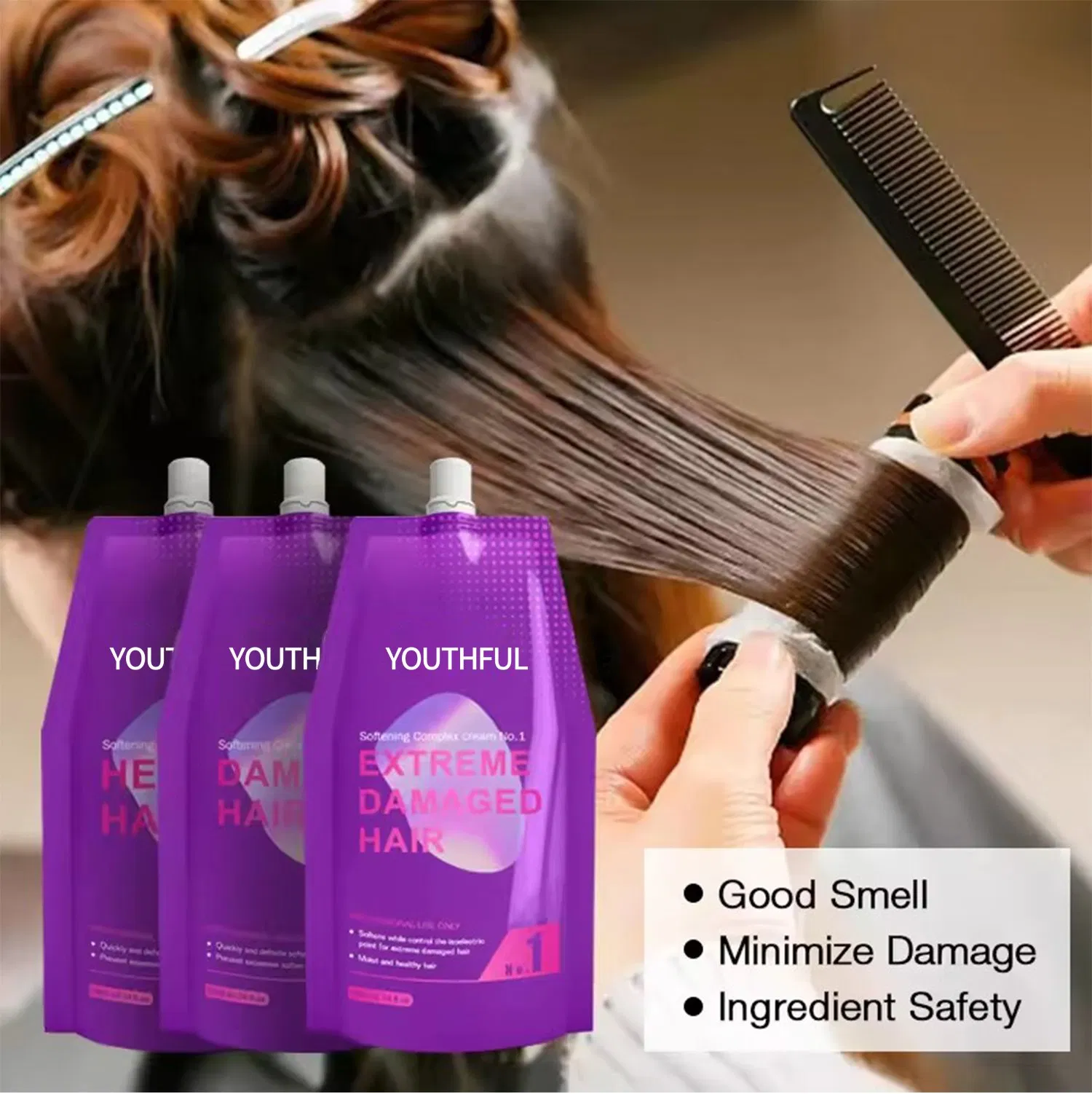 Professional Natural Wave Curly Hair Perm Cream