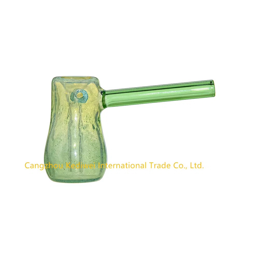 Wholesale Handblown Glass Hand Pipe Bubbler Smoking Pipe Oil Burner