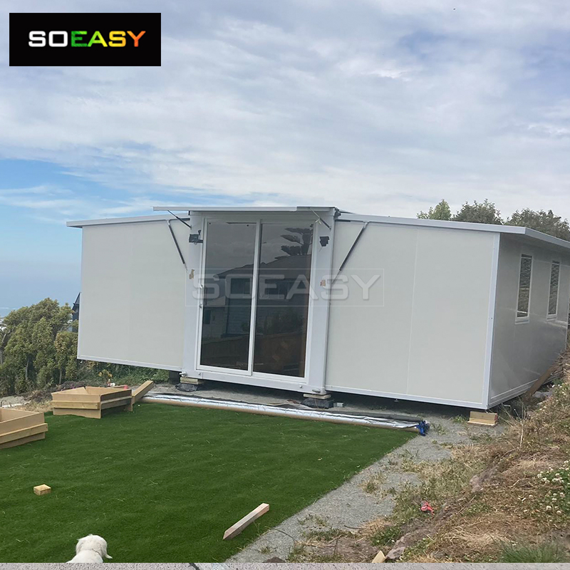 Fashion Portable Temporary Offices Holiday House Container Homes Double Bedroom Expanding Tiny Home