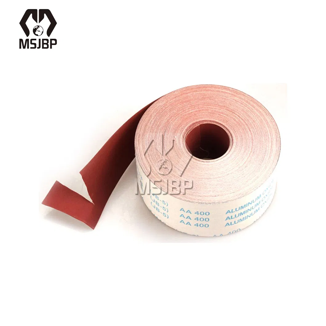 Msjbp Grinding Cloth China Wholesalers 60#~600# Tj113-B Abrasives Rolls Aluminium Oxide Abrasive Sanding Cloth Roll for Metal