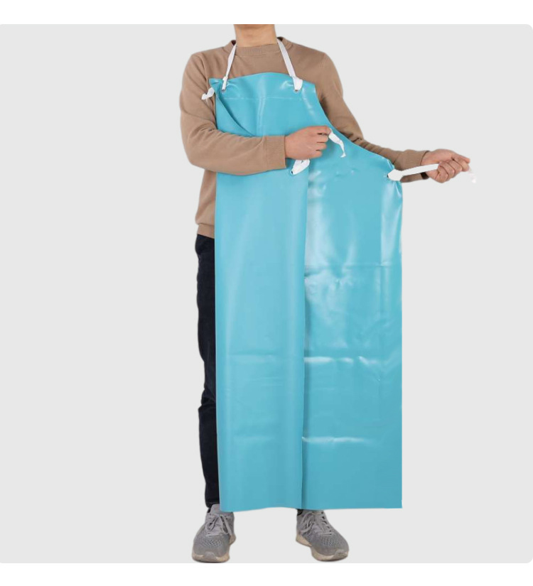 Industrial Chemical Apron Safety Working Thickened PVC Waterproof Apron for Dishwasher Fishing