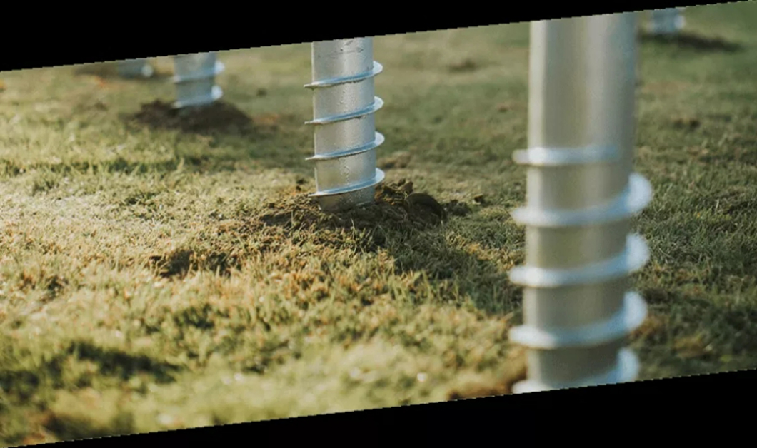 Оцинкованный анкер для столбов забора