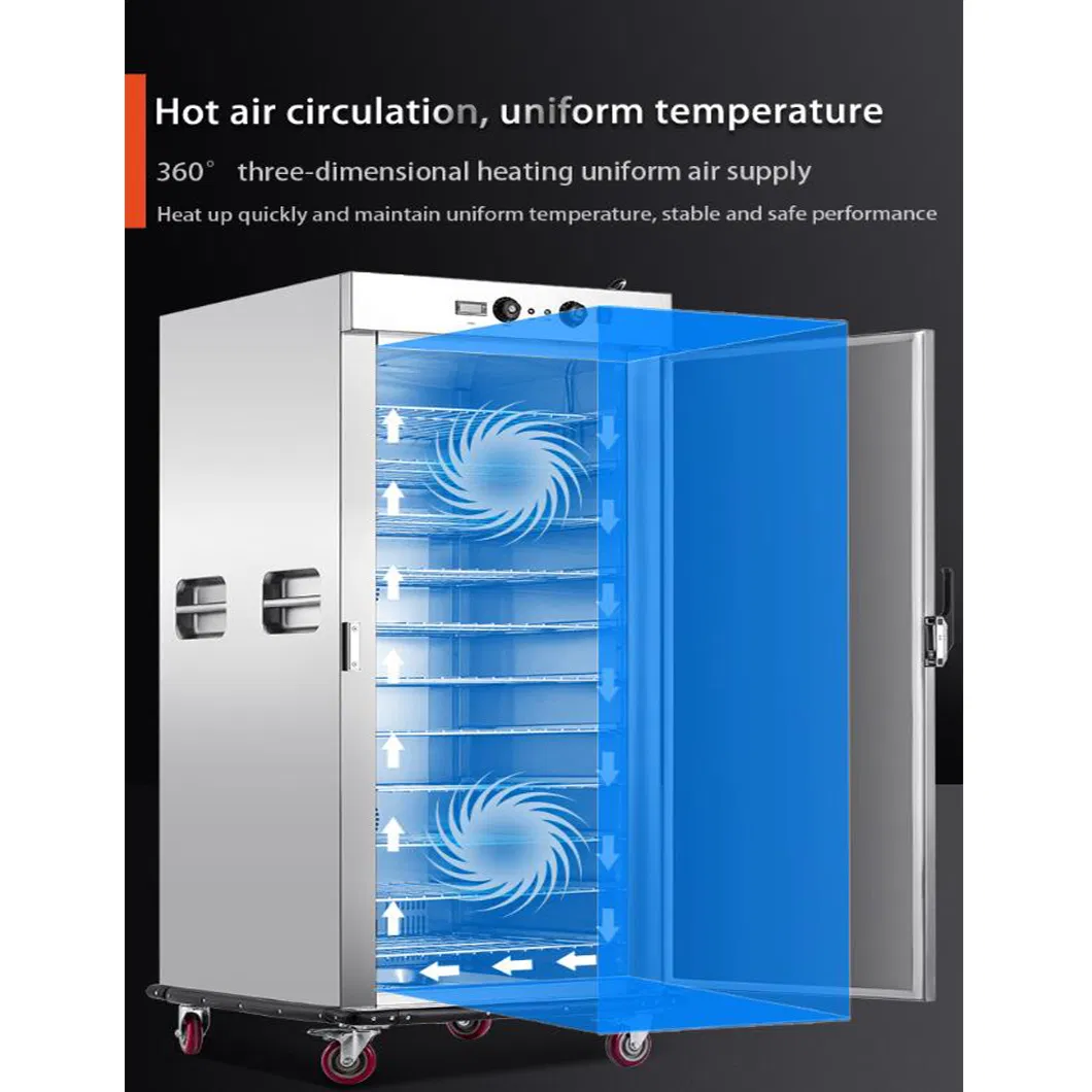Commercial Mobile Electric Banquet Food Warmer Cart Cabinet with Bumper