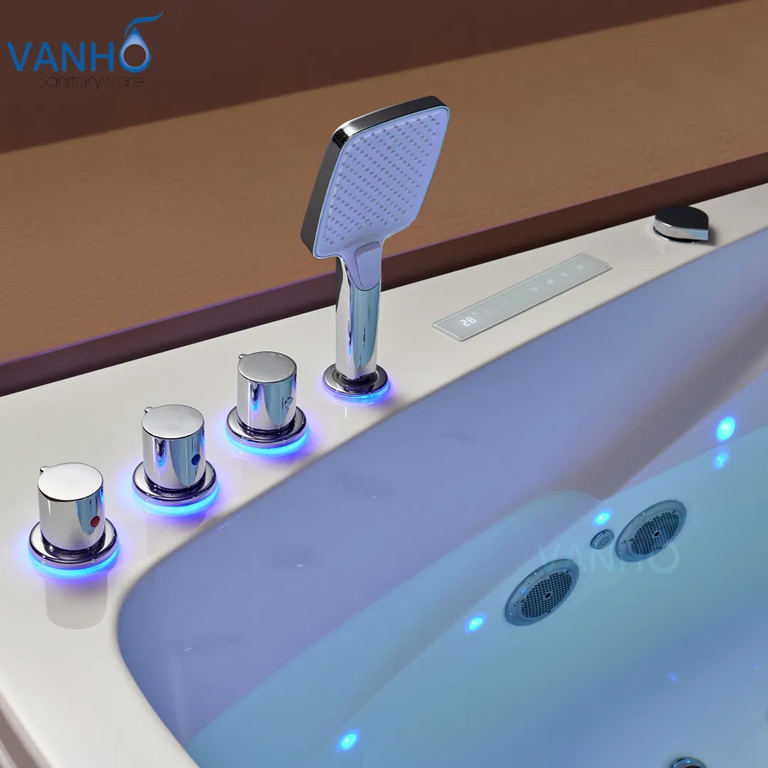 Угловая акриловая ванна на 2 персоны с гидромассажем