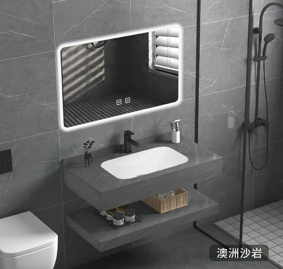 Раковина для ванной комнаты с каменной столешницей